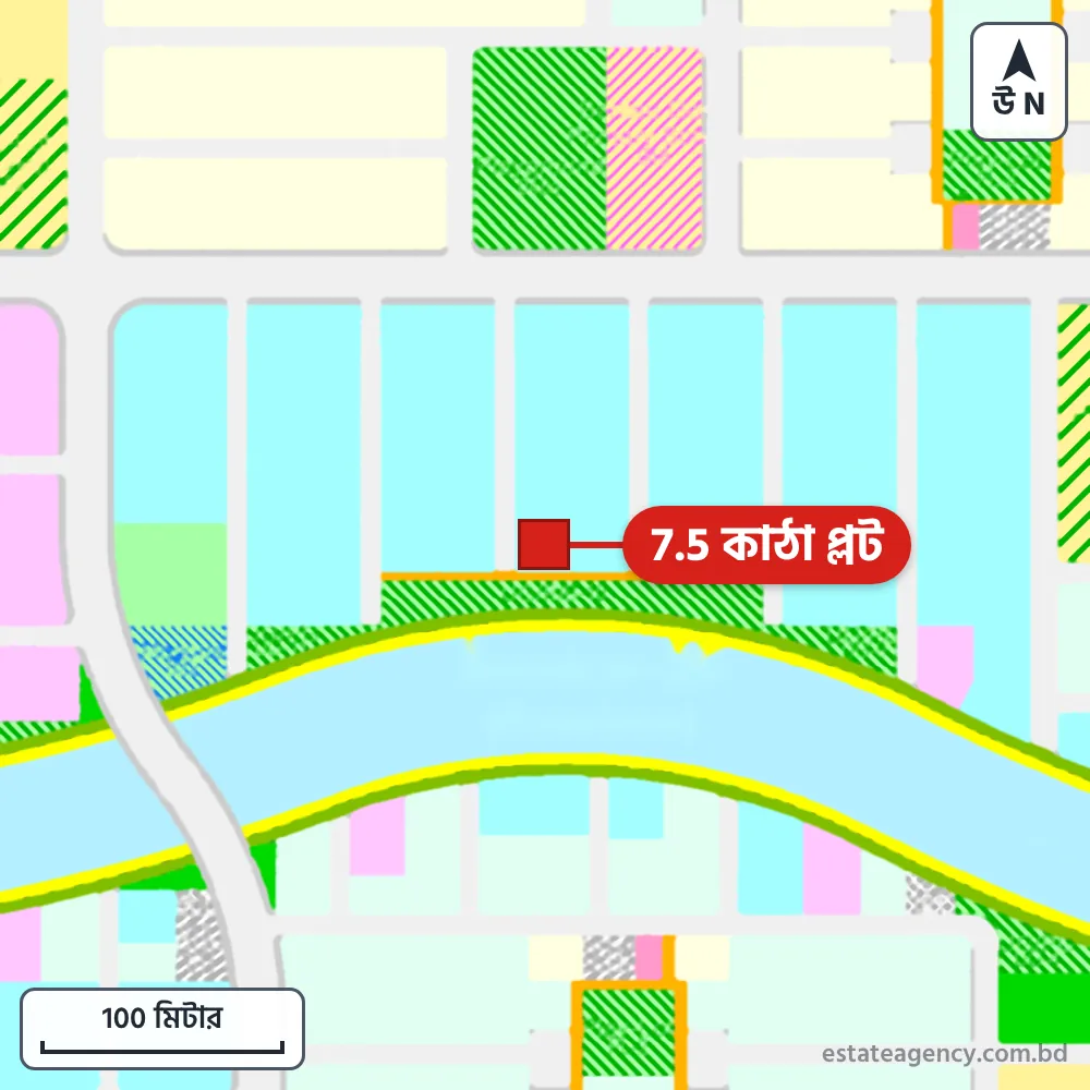 Area map of the plot in Sector 26; the plot is marked in red
