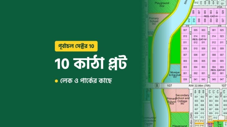 10 Katha Plot Near Lake & Park in Sector 10