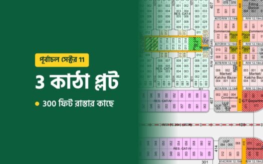3 katha plot near 300 Feet Road in Purbachal Sector 11